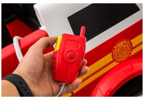 LEAN CARS Wóz Strażacki na Akumulator Czerwony Dla Dzieci Pilot LL911 LEAN CARS Wóz Strażacki na Akumulator Czerwony Dla Dzieci Pilot LL911