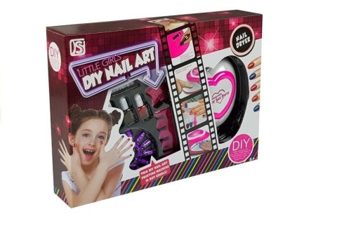 LEAN Toys Dziecięcy Zestaw Do Malowania Paznokci + Lampa