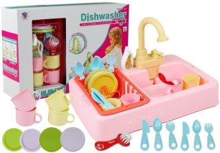 LEAN Toys Kolorowy Zlewozmywak Zlew z Wodą + Akcesoria