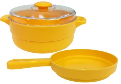 LEAN Toys Kuchnia Dziecięca Pomarańczowa Warzywa Akcesoria Sztucce