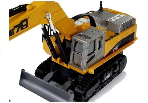 LEAN Toys Pojazd Budowlany Koparka RC Zdalnie Sterowana 2.4G R/C Światła Żółty