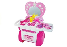 LEAN Toys Toaletka Zestaw Piękności Akcesoria Do Włosów