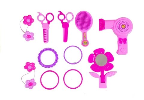 LEAN Toys Toaletka Zestaw Piękności Akcesoria Do Włosów