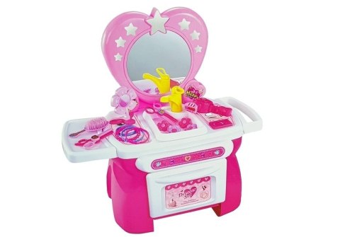 LEAN Toys Toaletka Zestaw Piękności Akcesoria Do Włosów