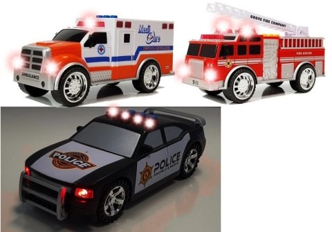 LEAN Toys Zestaw Aut Służby Specjalne Straż Pożarna Policja