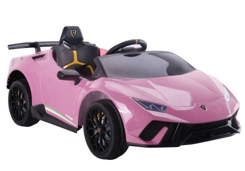 LEAN CARS Auto na akumulator Lamborghini Huracan Różowe LEAN CARS Auto na akumulator Lamborghini Huracan Różowe