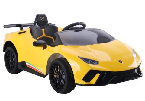 LEAN CARS Auto na akumulator Lamborghini Huracan Żółte LEAN CARS Auto na akumulator Lamborghini Huracan Żółte