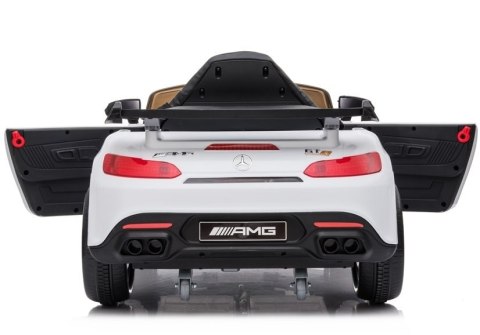 LEAN CARS Auto na akumulator Mercedes AMG GT R Biały LEAN CARS Auto na akumulator Mercedes AMG GT R Biały