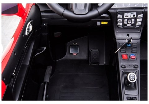 LEAN CARS Auto na akumulator YSA021A Czerwony Lakierowany LEAN CARS Auto na akumulator YSA021A Czerwony Lakierowany