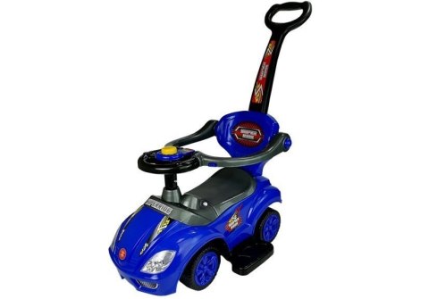 LEAN CARS Jeździk z Pchaczem Mega Car 3w1 Niebieski LEAN CARS Jeździk z Pchaczem Mega Car 3w1 Niebieski