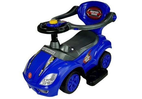 LEAN CARS Jeździk z Pchaczem Mega Car 3w1 Niebieski LEAN CARS Jeździk z Pchaczem Mega Car 3w1 Niebieski