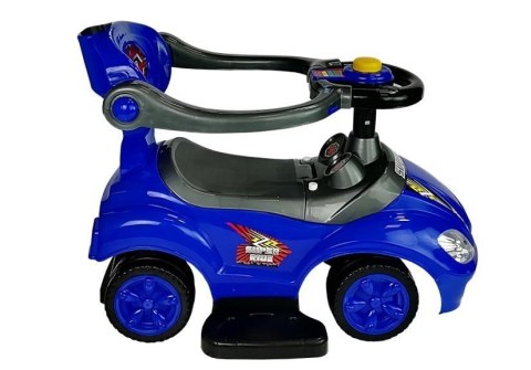 LEAN CARS Jeździk z Pchaczem Mega Car 3w1 Niebieski LEAN CARS Jeździk z Pchaczem Mega Car 3w1 Niebieski