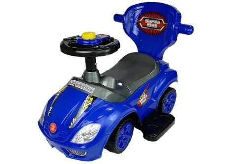 LEAN CARS Jeździk z Pchaczem Mega Car 3w1 Niebieski LEAN CARS Jeździk z Pchaczem Mega Car 3w1 Niebieski