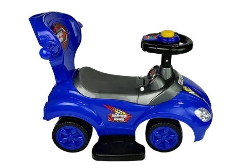 LEAN CARS Jeździk z Pchaczem Mega Car 3w1 Niebieski LEAN CARS Jeździk z Pchaczem Mega Car 3w1 Niebieski