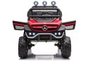 LEAN CARS Pojazd na Akumulator Mercedes Unimog S Czerwony Lakier