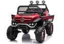 LEAN CARS Pojazd na Akumulator Mercedes Unimog S Czerwony Lakier
