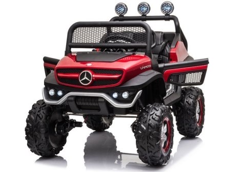 LEAN CARS Pojazd na Akumulator Mercedes Unimog S Czerwony Lakier LEAN CARS Pojazd na Akumulator Mercedes Unimog S Czerwony Lakier
