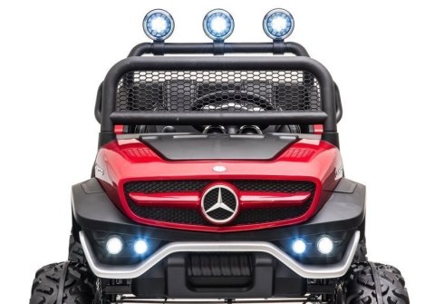 LEAN CARS Pojazd na Akumulator Mercedes Unimog S Czerwony Lakier LEAN CARS Pojazd na Akumulator Mercedes Unimog S Czerwony Lakier