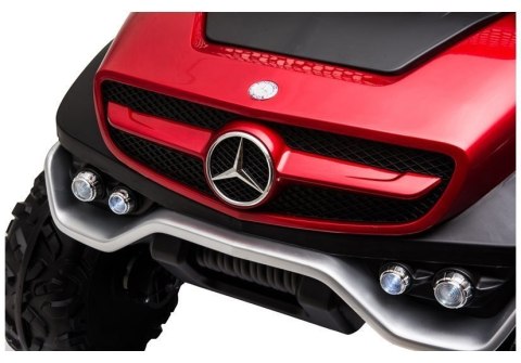 LEAN CARS Pojazd na Akumulator Mercedes Unimog S Czerwony Lakier LEAN CARS Pojazd na Akumulator Mercedes Unimog S Czerwony Lakier