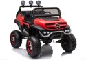 LEAN CARS Pojazd na Akumulator Mercedes Unimog S Czerwony