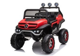 LEAN CARS Pojazd na Akumulator Mercedes Unimog S Czerwony