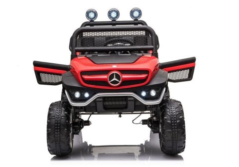 LEAN CARS Pojazd na Akumulator Mercedes Unimog S Czerwony LEAN CARS Pojazd na Akumulator Mercedes Unimog S Czerwony