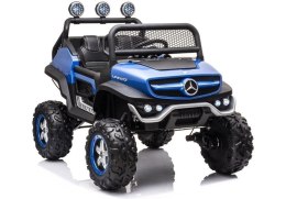 LEAN CARS Pojazd na Akumulator Mercedes Unimog S Niebieski Lakier