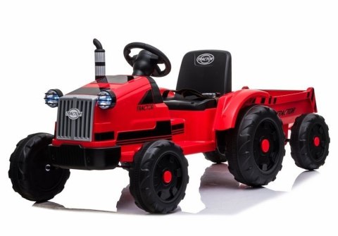 LEAN CARS Traktor na Akumulator z Przyczepą CH9959 Czerwony LEAN CARS Traktor na Akumulator z Przyczepą CH9959 Czerwony