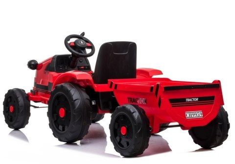 LEAN CARS Traktor na Akumulator z Przyczepą CH9959 Czerwony LEAN CARS Traktor na Akumulator z Przyczepą CH9959 Czerwony