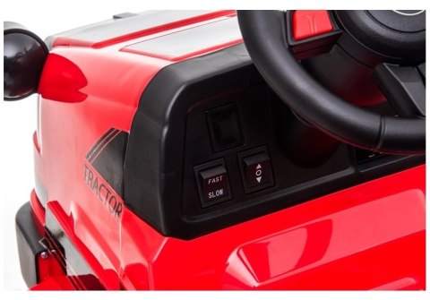LEAN CARS Traktor na Akumulator z Przyczepą CH9959 Czerwony LEAN CARS Traktor na Akumulator z Przyczepą CH9959 Czerwony