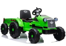 LEAN CARS Traktor na Akumulator z Przyczepą CH9959 Zielony