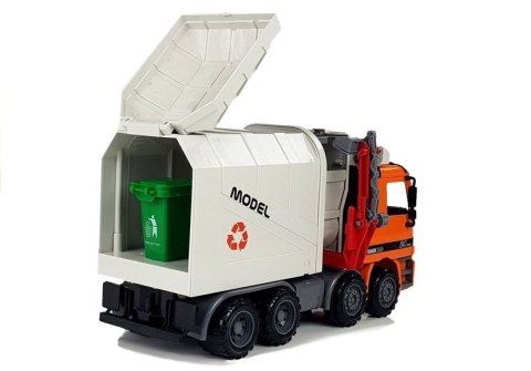 LEAN Toys Auto Śmieciarka z Napędem Kosz na Śmieci