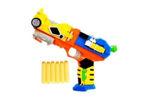 LEAN Toys Pistolet na Strzałki Piankowe Robot 2w1 Maska LEAN Toys Pistolet na Strzałki Piankowe Robot 2w1 Maska