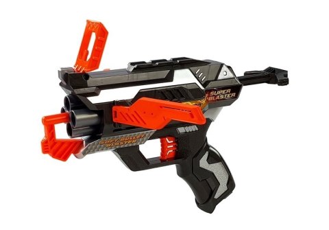 LEAN Toys Rozkładany Pistolet na piankowe Strzałki Maska