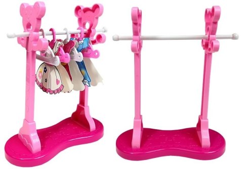 LEAN Toys Różowe Żelazko Zestaw do Prasowania Deska Wieszaki