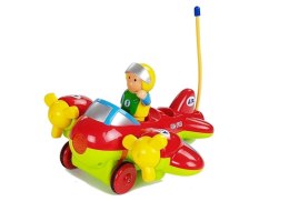 LEAN Toys Samolot z Pilotem Zdalnie Sterowany kierownicą