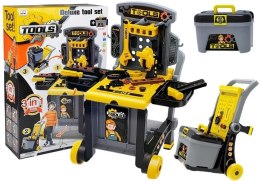 LEAN Toys Stolik majsterkowicza Warsztat 3w1 Wózek
