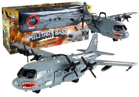 LEAN Toys Wojskowy Samolot Baza Militarna Światła i Dźwięki