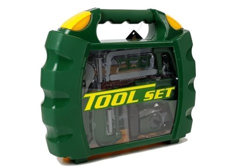LEAN Toys Zestaw Narzędzi dla Majsterkowicza w Walizce Zielony