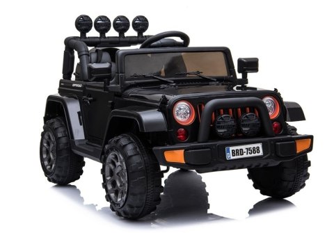 LEAN CARS Auto na Akumulator Jeep BRD-7588 Czarny 4x4 LEAN CARS Auto na Akumulator Jeep BRD-7588 Czarny 4x4