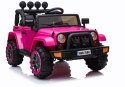 LEAN CARS Auto na Akumulator Jeep BRD-7588 Różowy 4x4