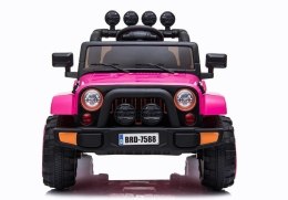 LEAN CARS Auto na Akumulator Jeep BRD-7588 Różowy 4x4