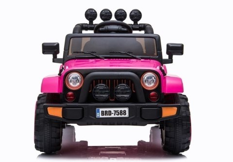 LEAN CARS Auto na Akumulator Jeep BRD-7588 Różowy 4x4 LEAN CARS Auto na Akumulator Jeep BRD-7588 Różowy 4x4