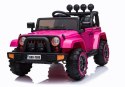 LEAN CARS Auto na Akumulator Jeep BRD-7588 Różowy 4x4