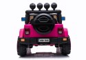 LEAN CARS Auto na Akumulator Jeep BRD-7588 Różowy 4x4