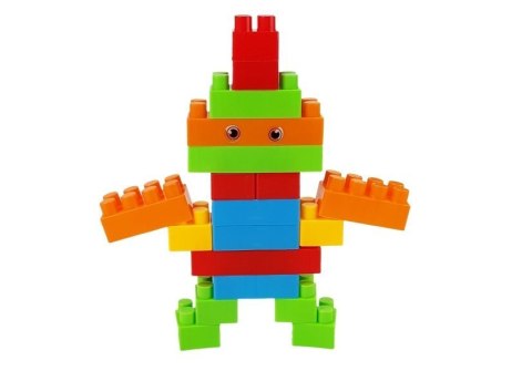 LEAN Toys Duży Zestaw Klocki Konstrukcyjne w worku 320 elementów