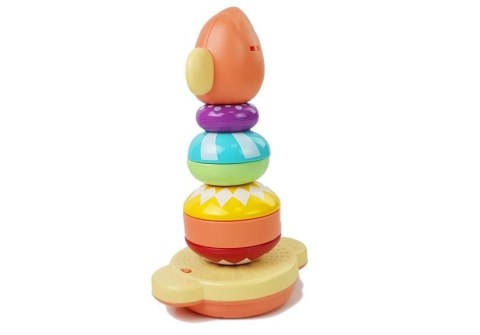 LEAN Toys Edukacyjna Piramidka Małpka z Dźwiękami, Nauka Liczb