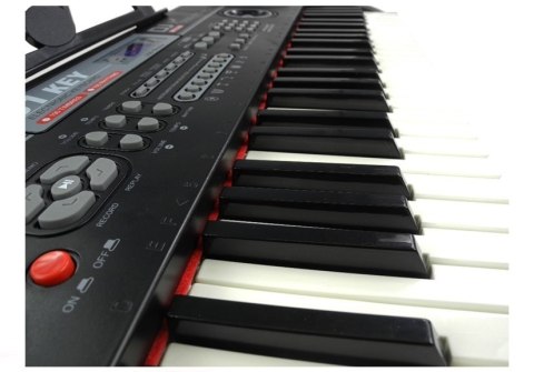 LEAN Toys Keyboard Organy 328-06 Mikrofon Zasilacz Czarny
