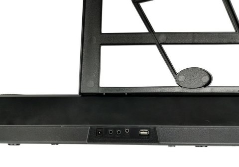 LEAN Toys Keyboard Organy 328-06 Mikrofon Zasilacz Czarny