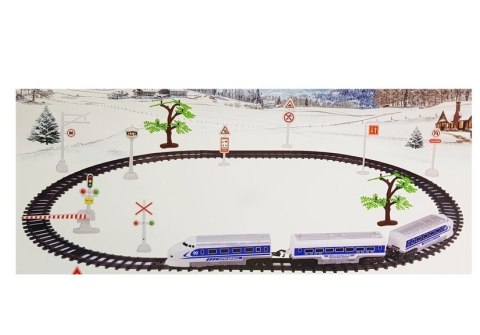 LEAN Toys Kolejka Pociąg Pendolino Tory na Baterie z Dźwiękiem i Światłem